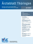Titelbild der Ausgabe Okt 2019 des Ärzteblattes