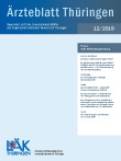 Titelbild der Ausgabe Dez 2019 des Ärzteblattes