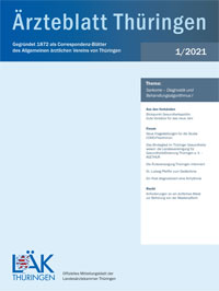 Titelbild der Ausgabe Jan 2021 des Ärzteblattes