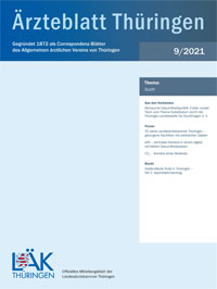 Titelbild der Ausgabe Sep 2021 des Ärzteblattes