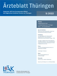 Titelbild der Ausgabe Aug 2022 des Ärzteblattes
