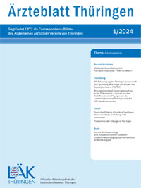 Titelbild der Ausgabe Jan 2024 des Ärzteblattes
