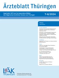 Titelbild der Ausgabe Jul/Aug 2024 des Ärzteblattes
